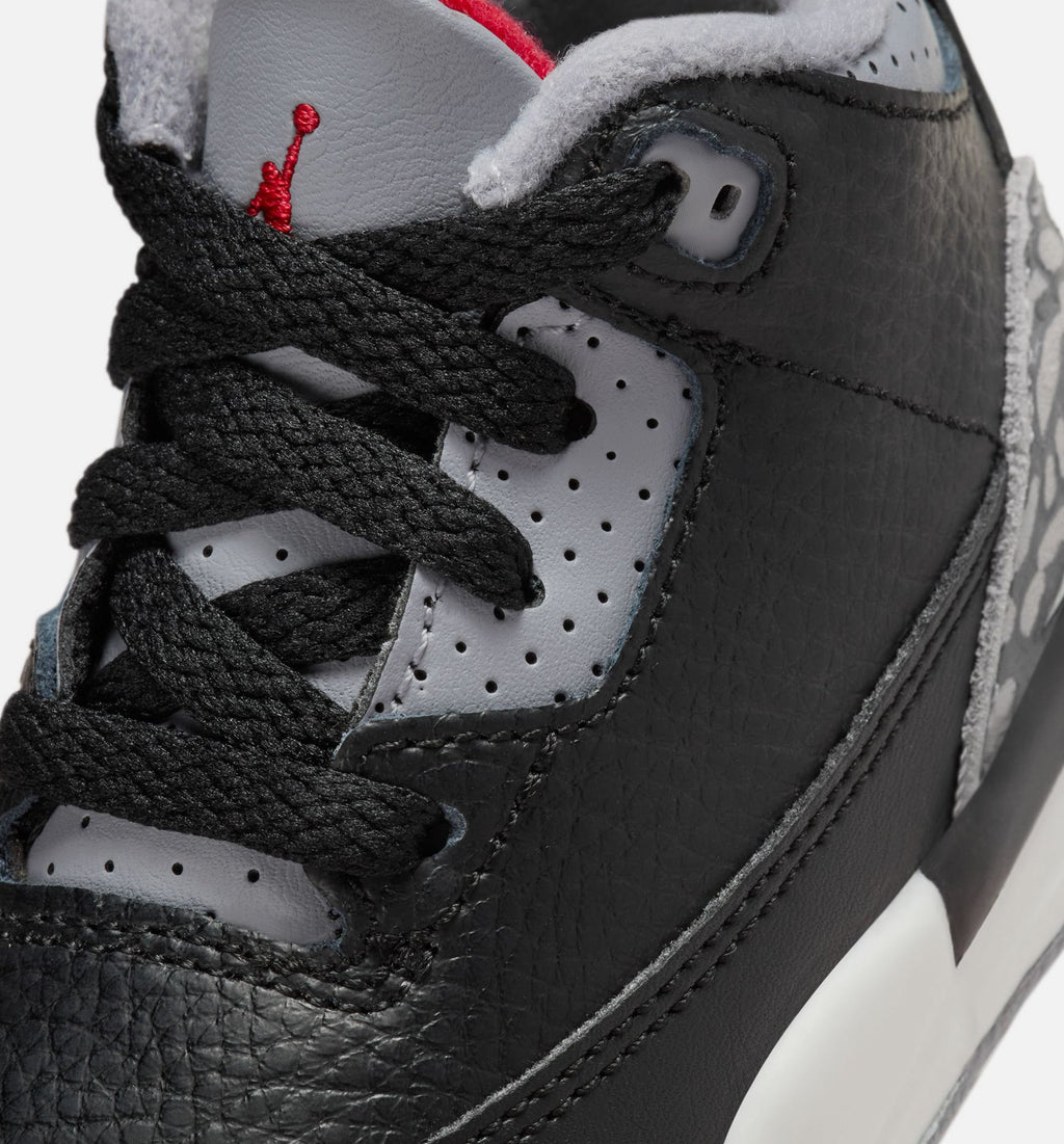 Air Jordan 3 Retro Black Cement Infant & Toddler Sneakers