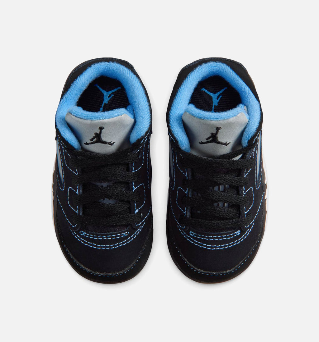 Air Jordan 5 Retro Black Carolina Infant & Toddler Sneakers