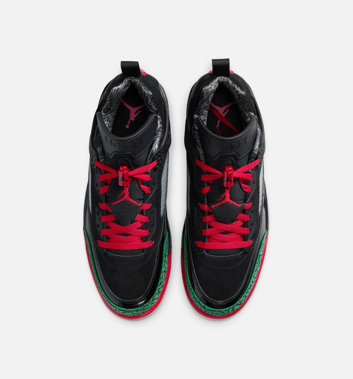 Spizike Low Men's Sneakers - Black / Classic Green / Varsity Red