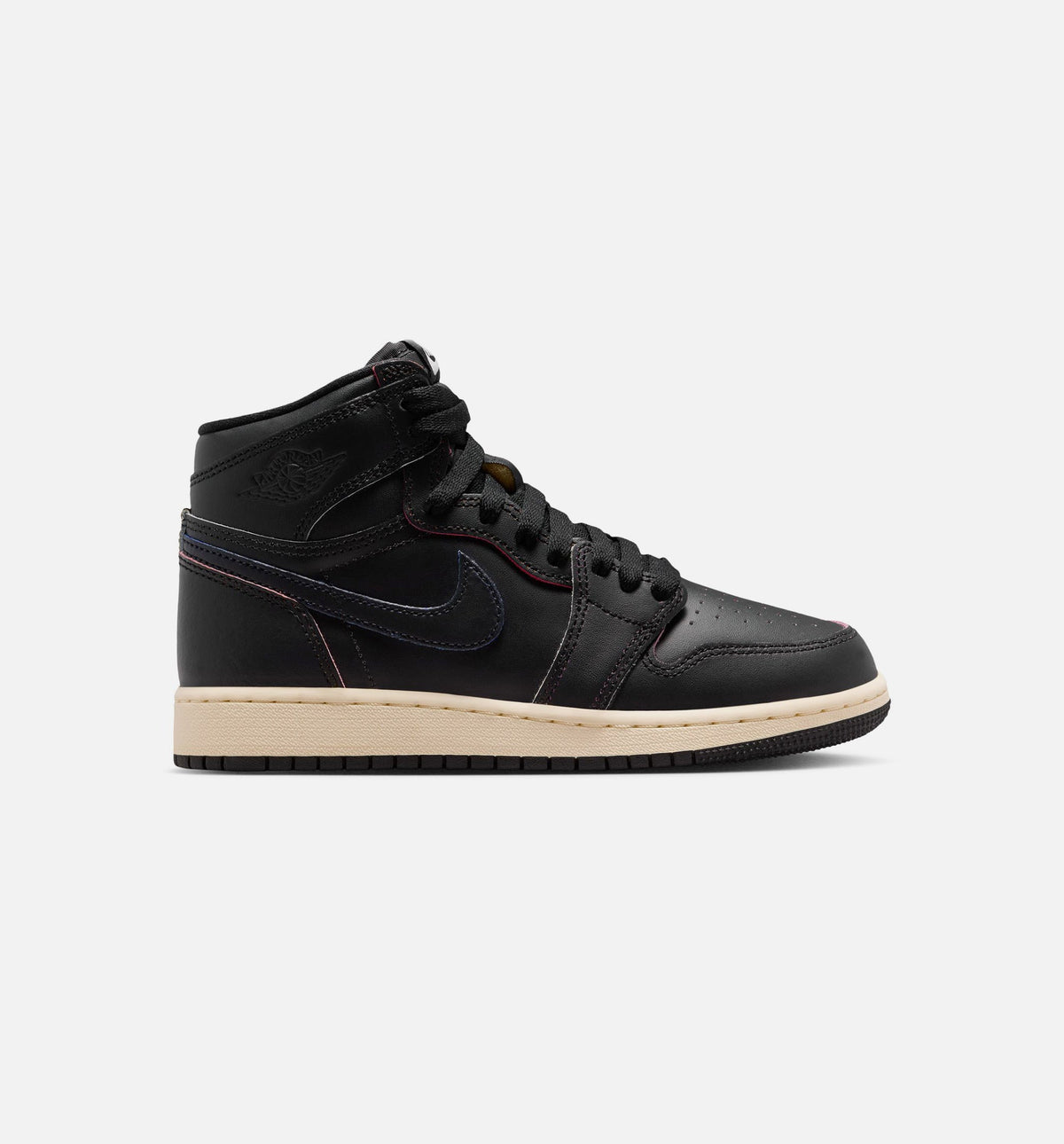 Air Jordan 1 Retro High OG Grade School Sneakers - Black / Muslin