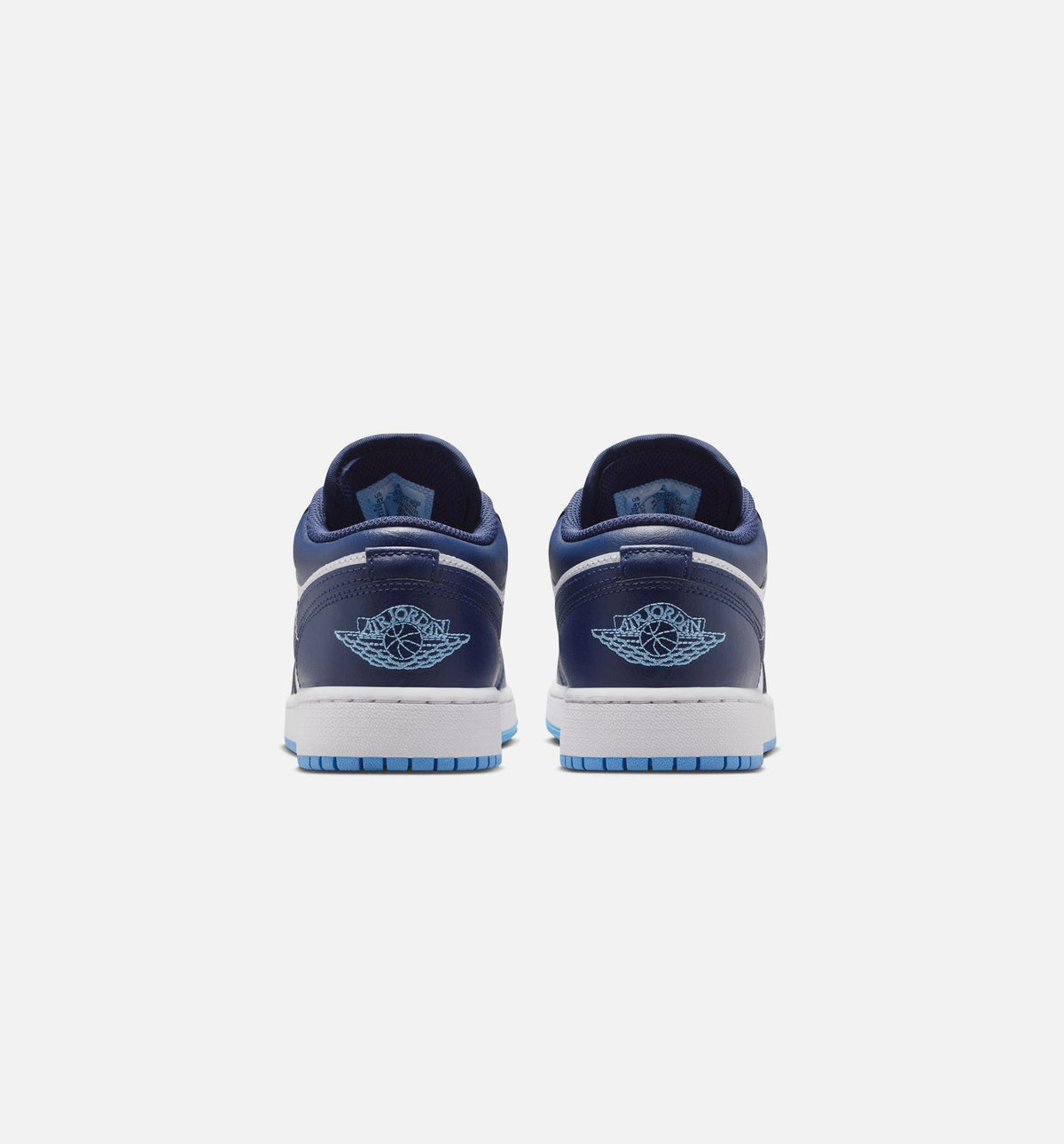 Air Jordan 1 Low Grade School Sneakers - Midnight Navy / University Blue / White