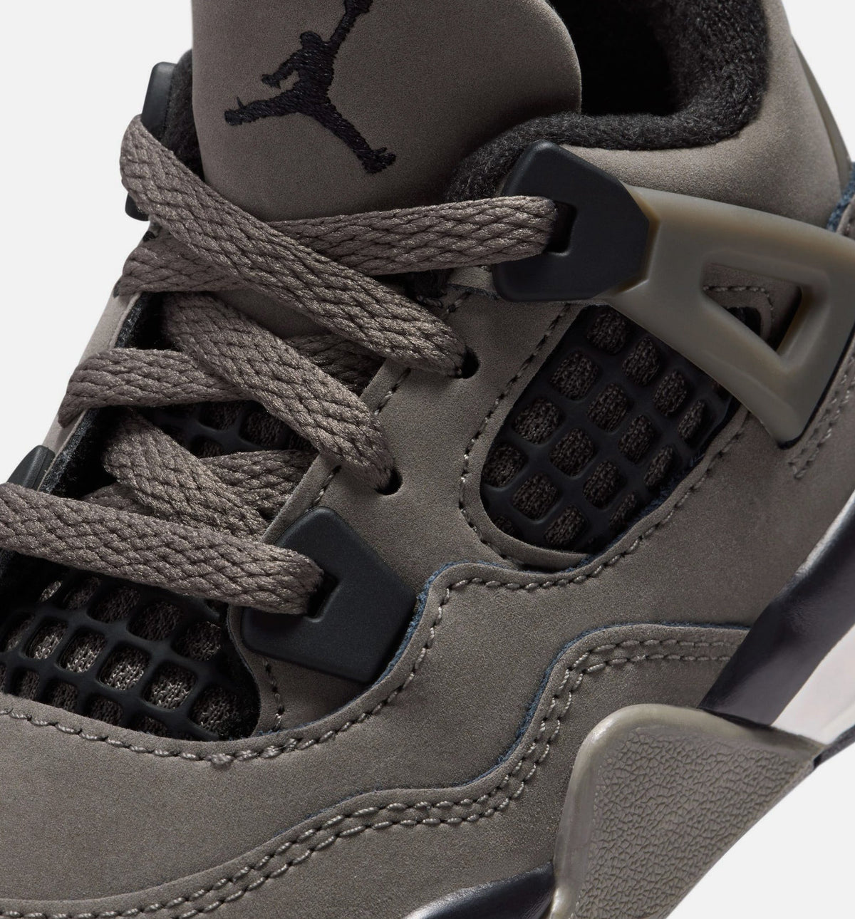 Air Jordan 4 Retro Cave Stone and Black Infant & Toddler Sneakers
