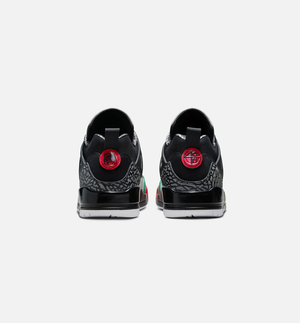 Spizike Low Men's Sneakers - Black / Classic Green / Varsity Red