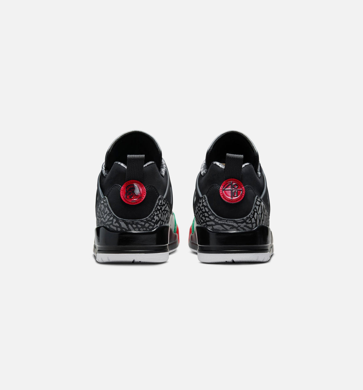 Spizike Low Men's Sneakers - Black / Classic Green / Varsity Red