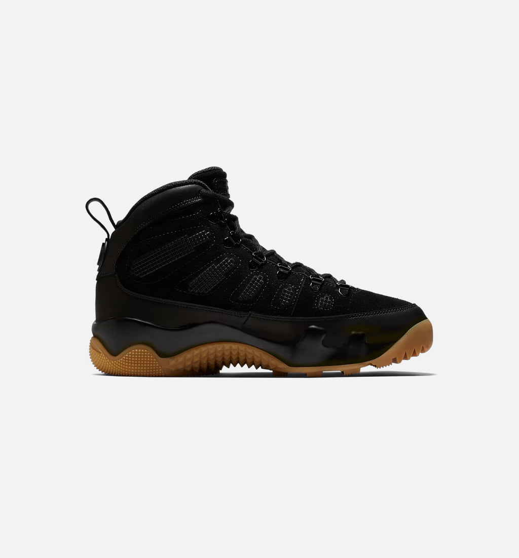 Air Jordan 9 Retro Men's Lifestyle Boots - Black / Black Gum