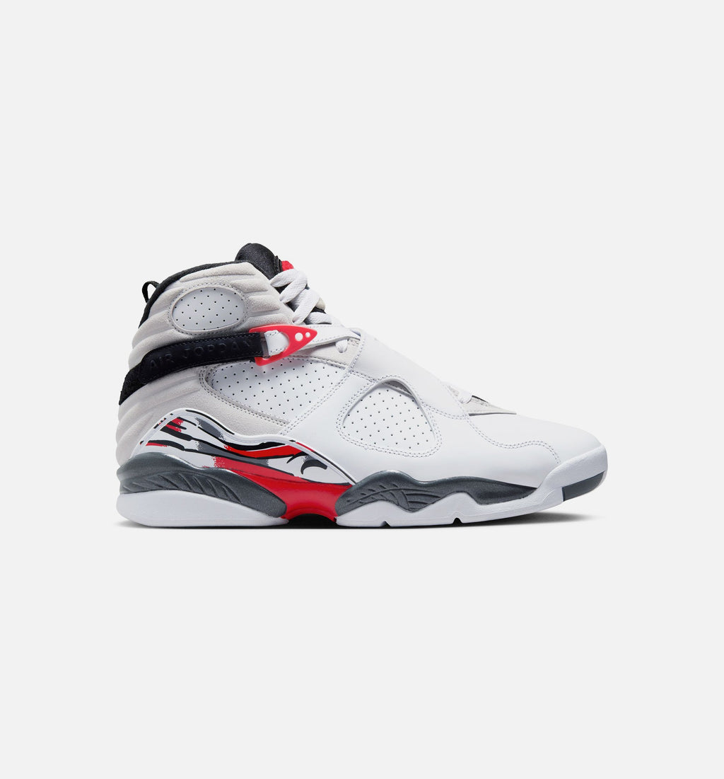 Air Jordan 8 Retro White And True Red Men's Sneakers