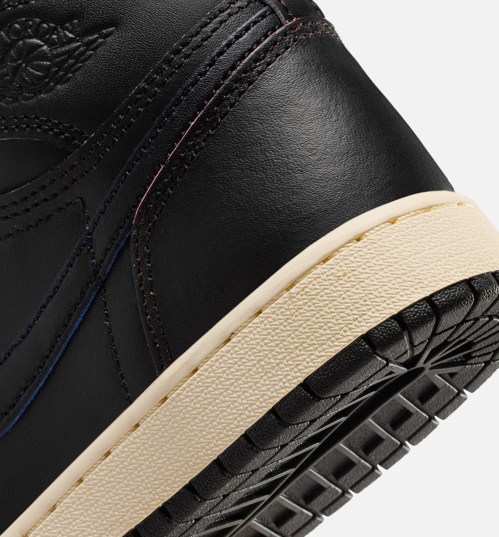Air Jordan 1 Retro High OG Grade School Sneakers - Black / Muslin