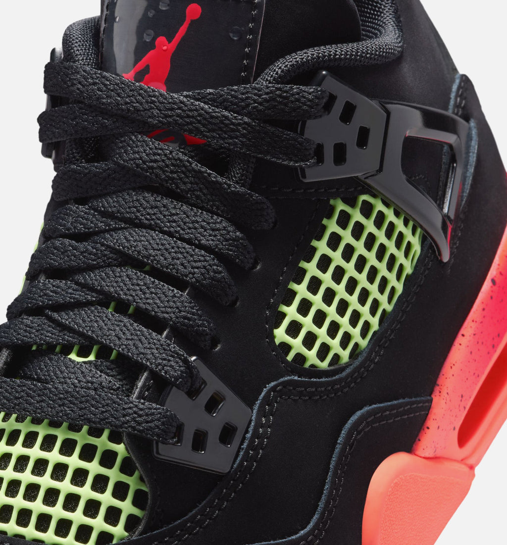 Air Jordan 4 Retro Black Infrared 23 Grade School Sneakers