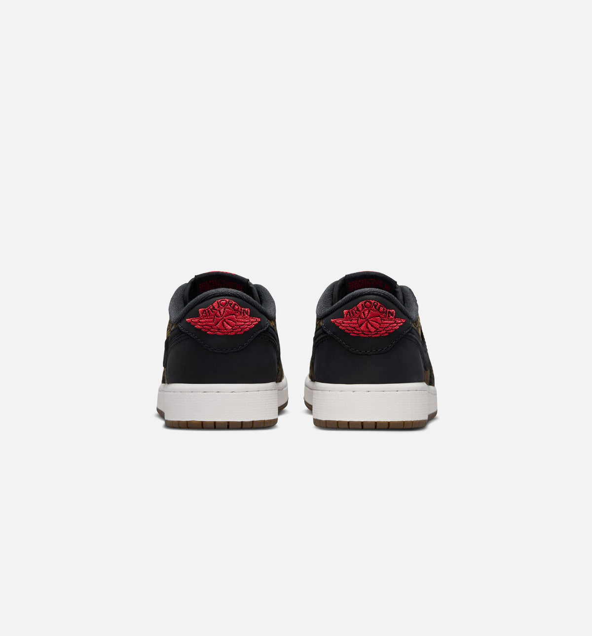 Air Jordan 1 Retro Low OG Laser Black And Varsity Red Grade School Sneakers