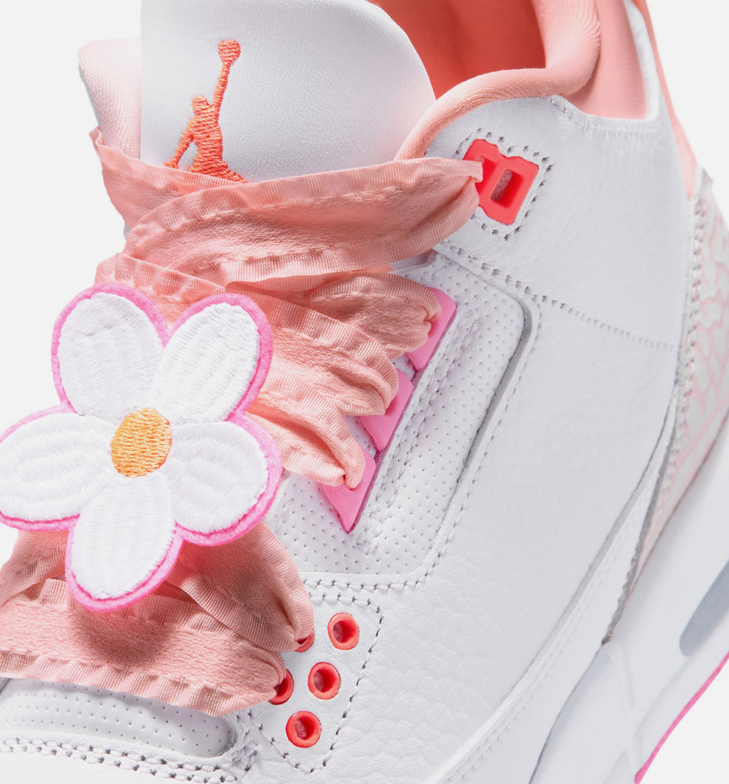Air Jordan 3 Retro Spring Flowers Grade School Sneakers