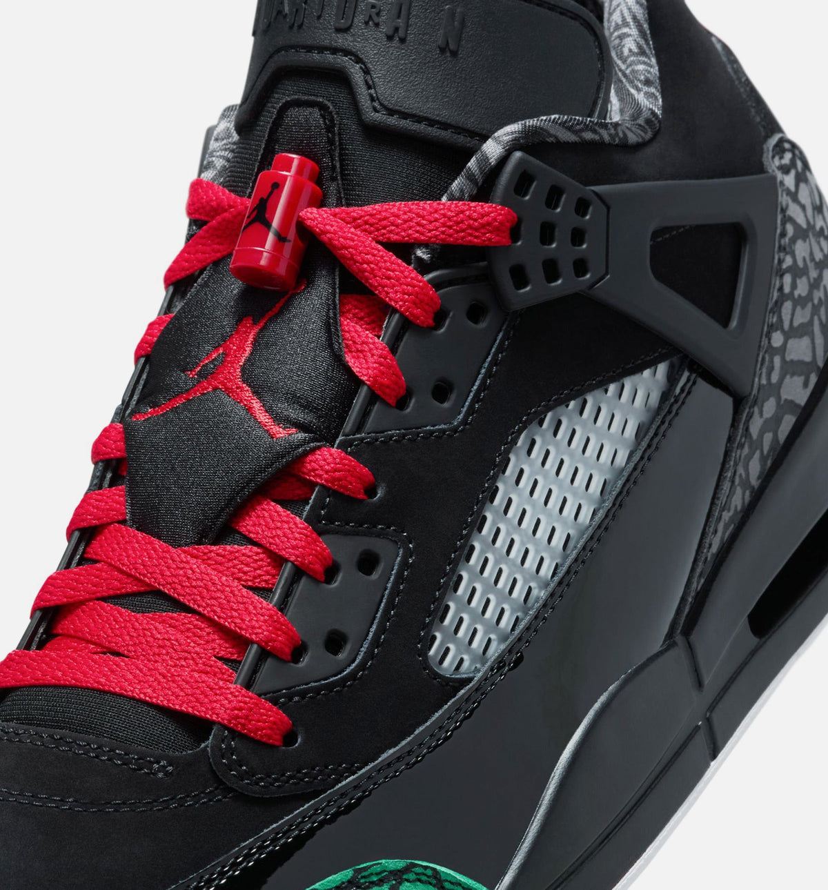 Spizike Low Men's Sneakers - Black / Classic Green / Varsity Red